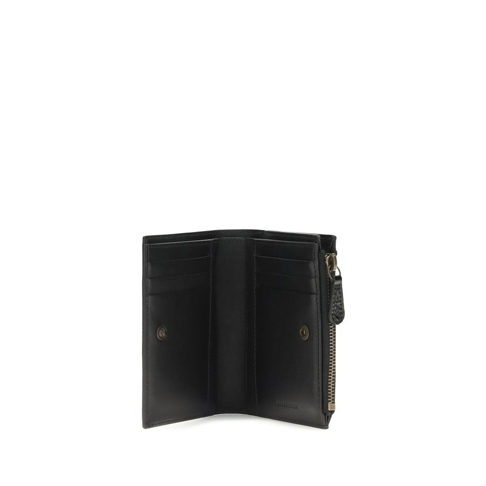 Balenciaga Schwarzes Lamm Ovis Aries Aries Portemonnaie