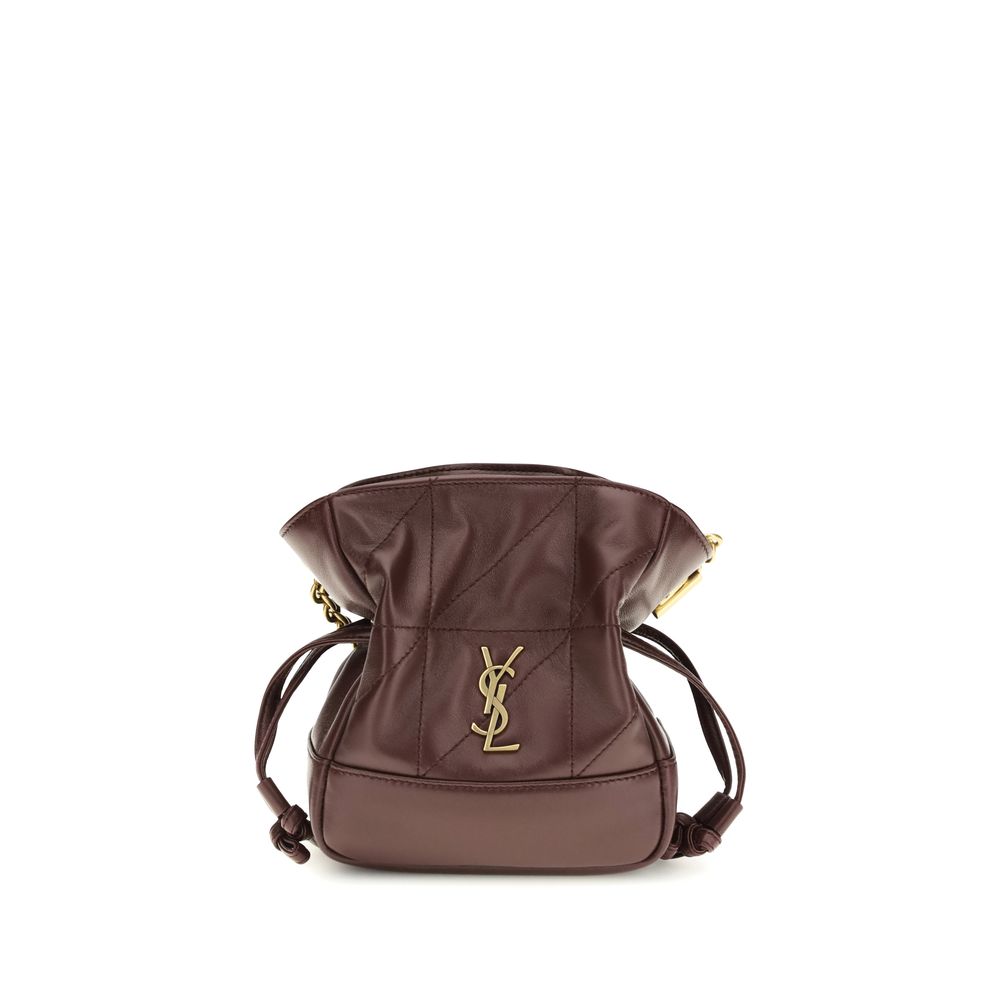 Saint Laurent Bordeaux Lamm Ovis Aries Aries Clutch Bag