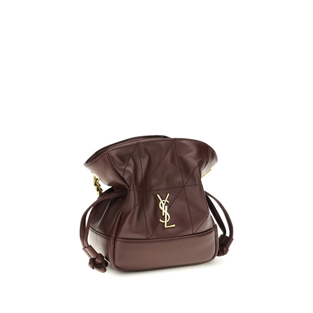 Saint Laurent Bordeaux Lamm Ovis Aries Aries Clutch Bag