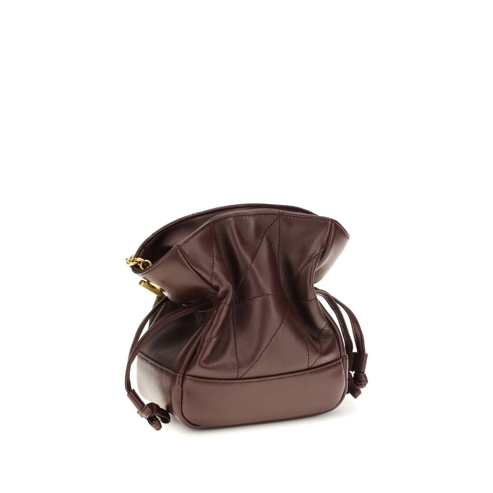 Saint Laurent Bordeaux Lamm Ovis Aries Aries Clutch Bag