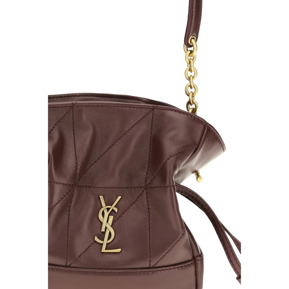 Saint Laurent Bordeaux Lamm Ovis Aries Aries Clutch Bag