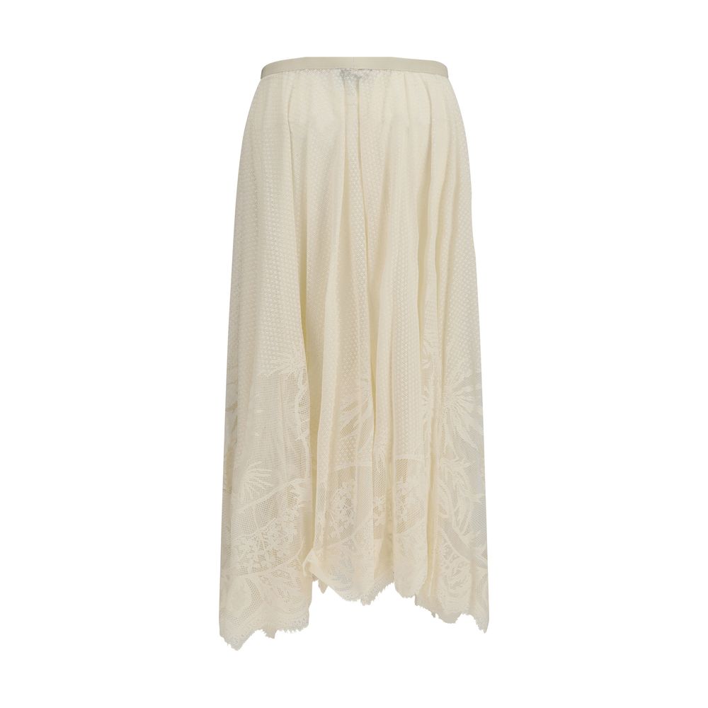 Fabiana Filippi Beige Cotton Maxi Skirt