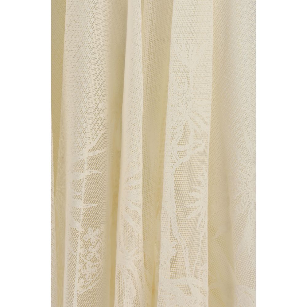 Fabiana Filippi Beige Cotton Maxi Skirt