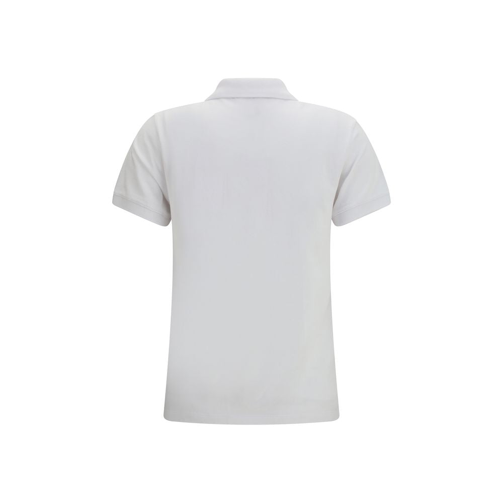 Maison Kitsuné Weißes Poloshirt aus Baumwolle