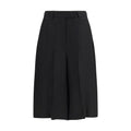 Lardini Schwarze Bermuda-Shorts aus Viskose