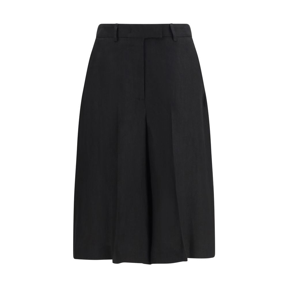 Lardini Schwarze Bermuda-Shorts aus Viskose