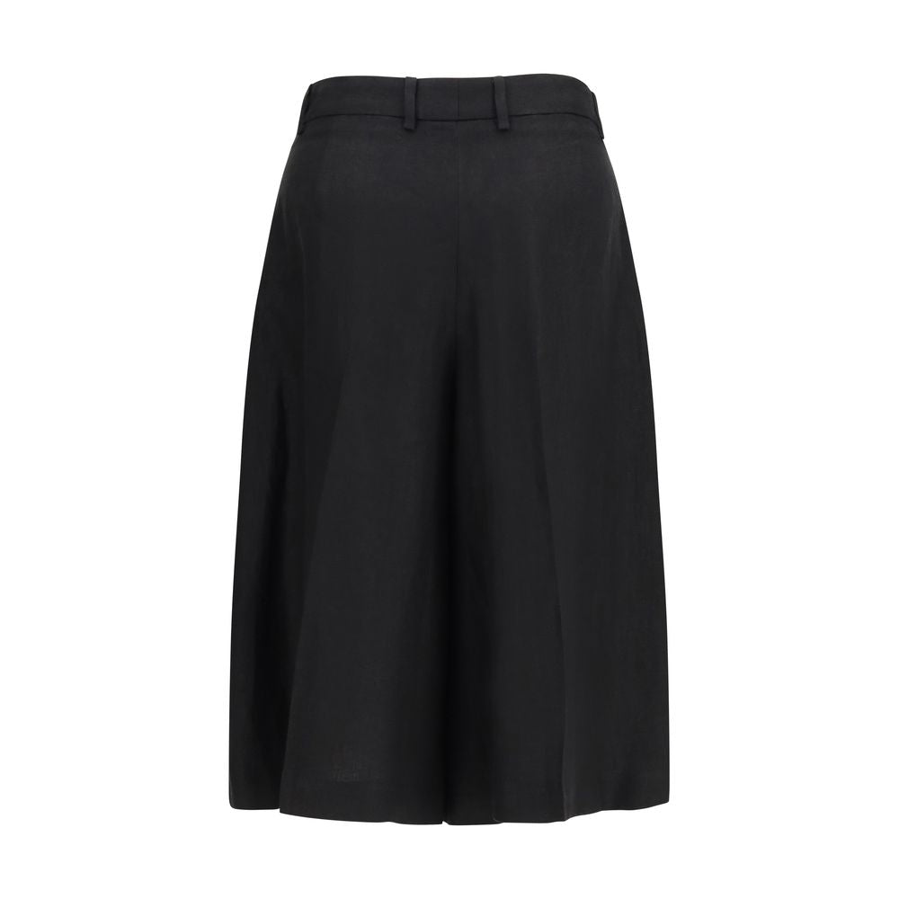 Lardini Schwarze Bermuda-Shorts aus Viskose