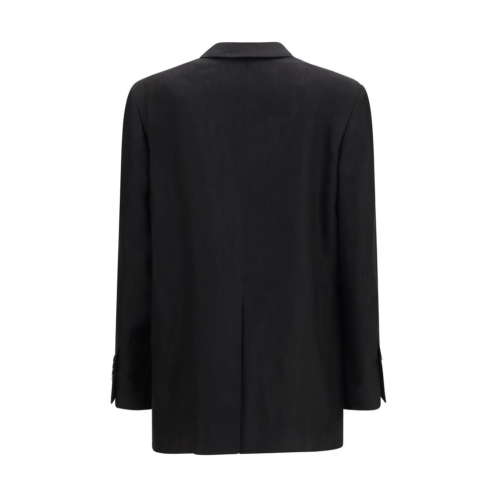 Lardini Schwarzer Leinenblazer