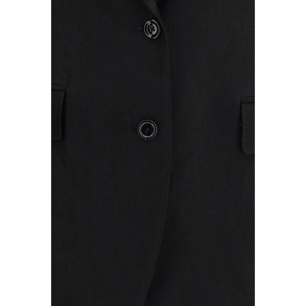 Lardini Schwarzer Leinenblazer