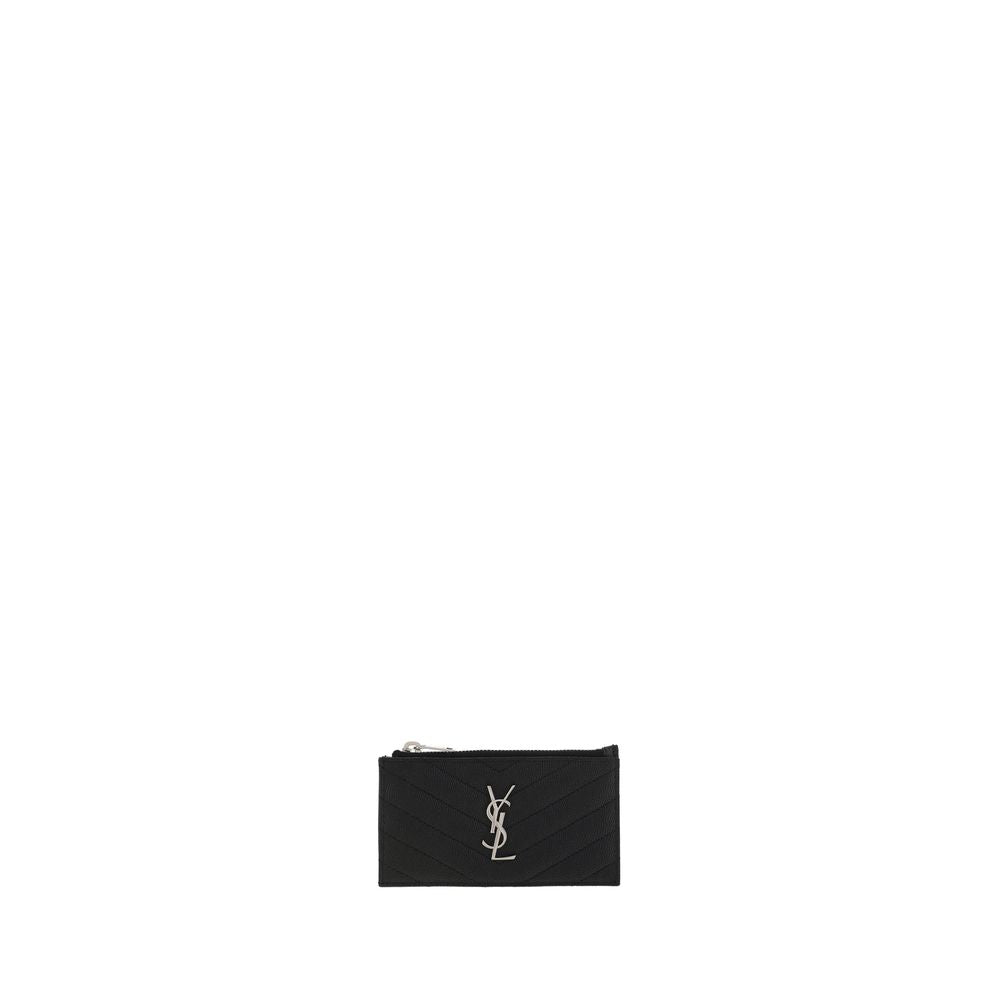 Saint Laurent Black Calfskin Bos Taurus Wallet