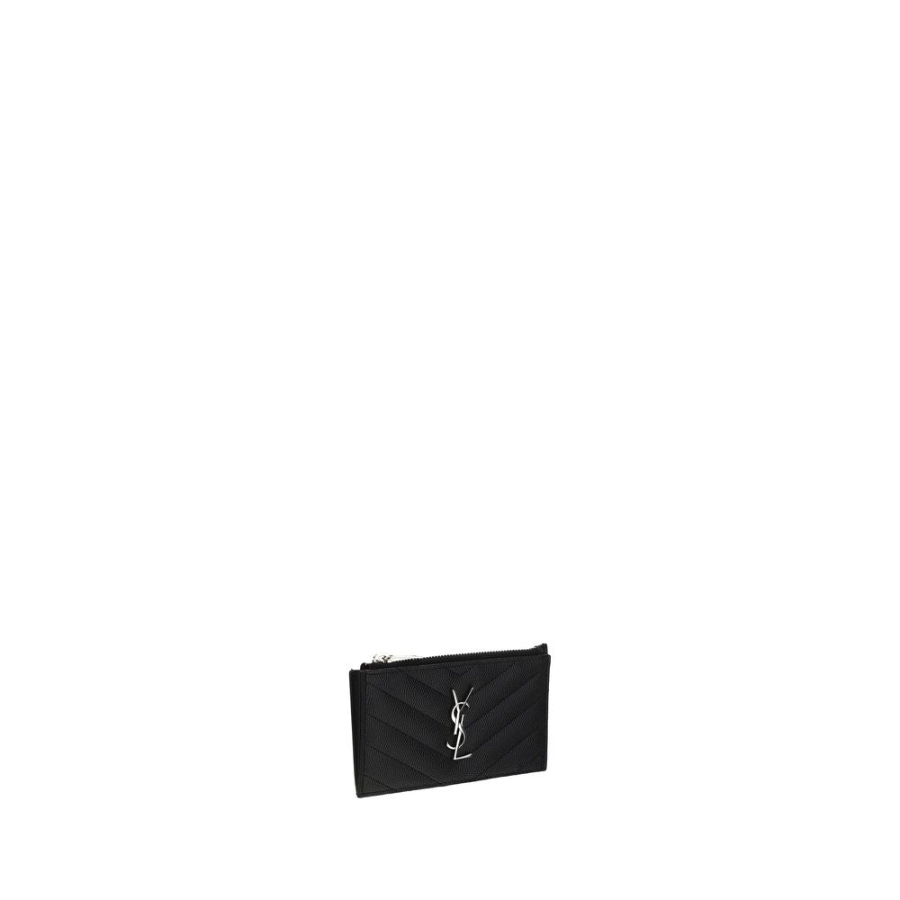 Saint Laurent Black Calfskin Bos Taurus Wallet