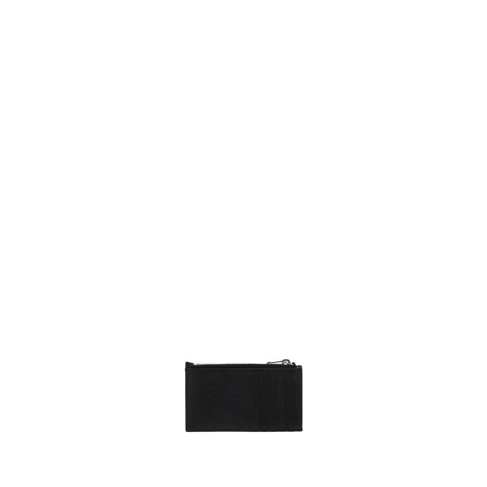 Saint Laurent Black Calfskin Bos Taurus Wallet