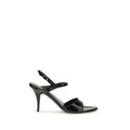 Balenciaga Schwarze Bos Taurus Kalbsleder-Sandalen mit Stilettoabsatz