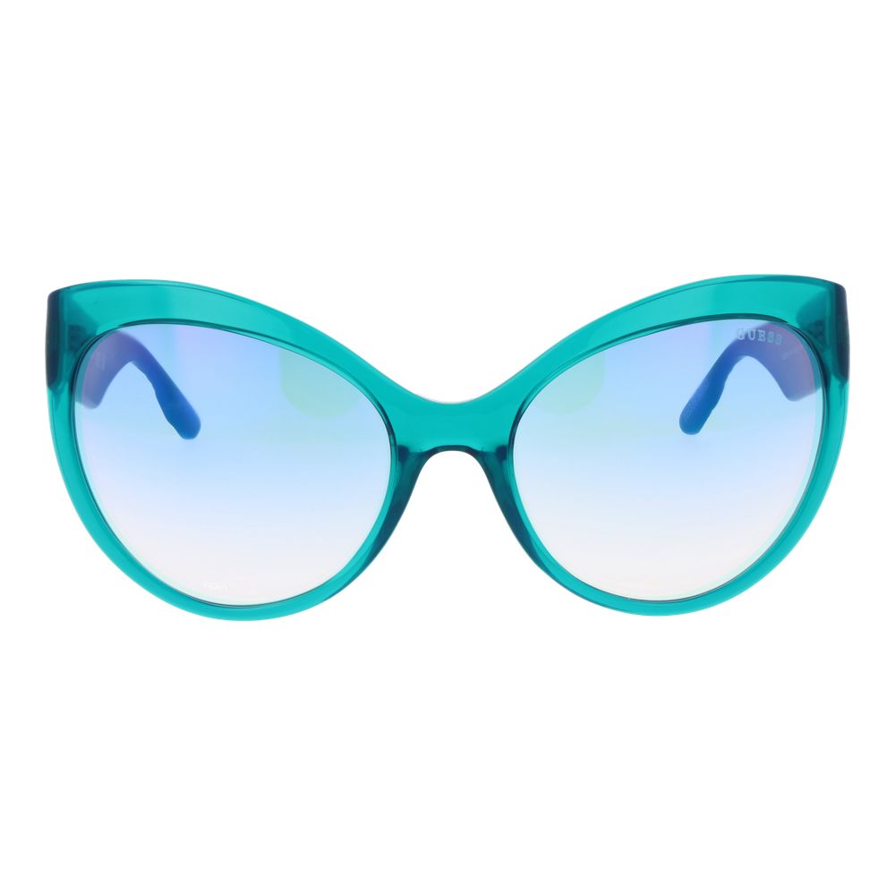 Guess Sonnenbrille aus Edelstahl in Türkis