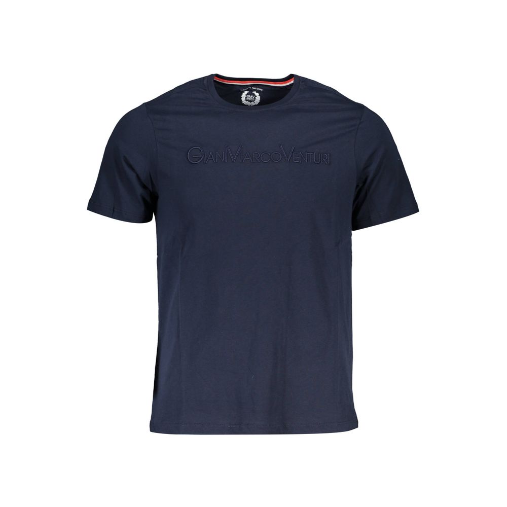 Gianmarco Venturi Blu Baumwoll-T-Shirt für Herren