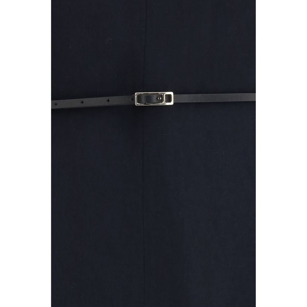 Fabiana Filippi Blue Viscose Maxi Dress