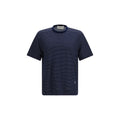 Ami Paris Blaues Baumwoll-T-Shirt
