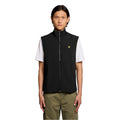 Lyle & Scott Schwarze ärmellose Polyesterjacke
