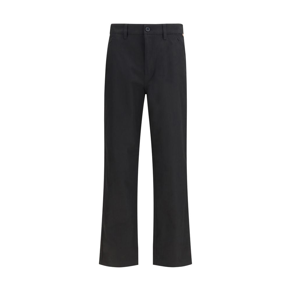 Burberry Schwarze Baumwoll-Chino-Hose