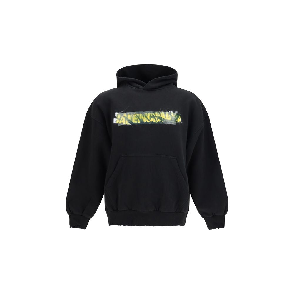 Balenciaga Schwarzer Baumwoll-Sweatshirt