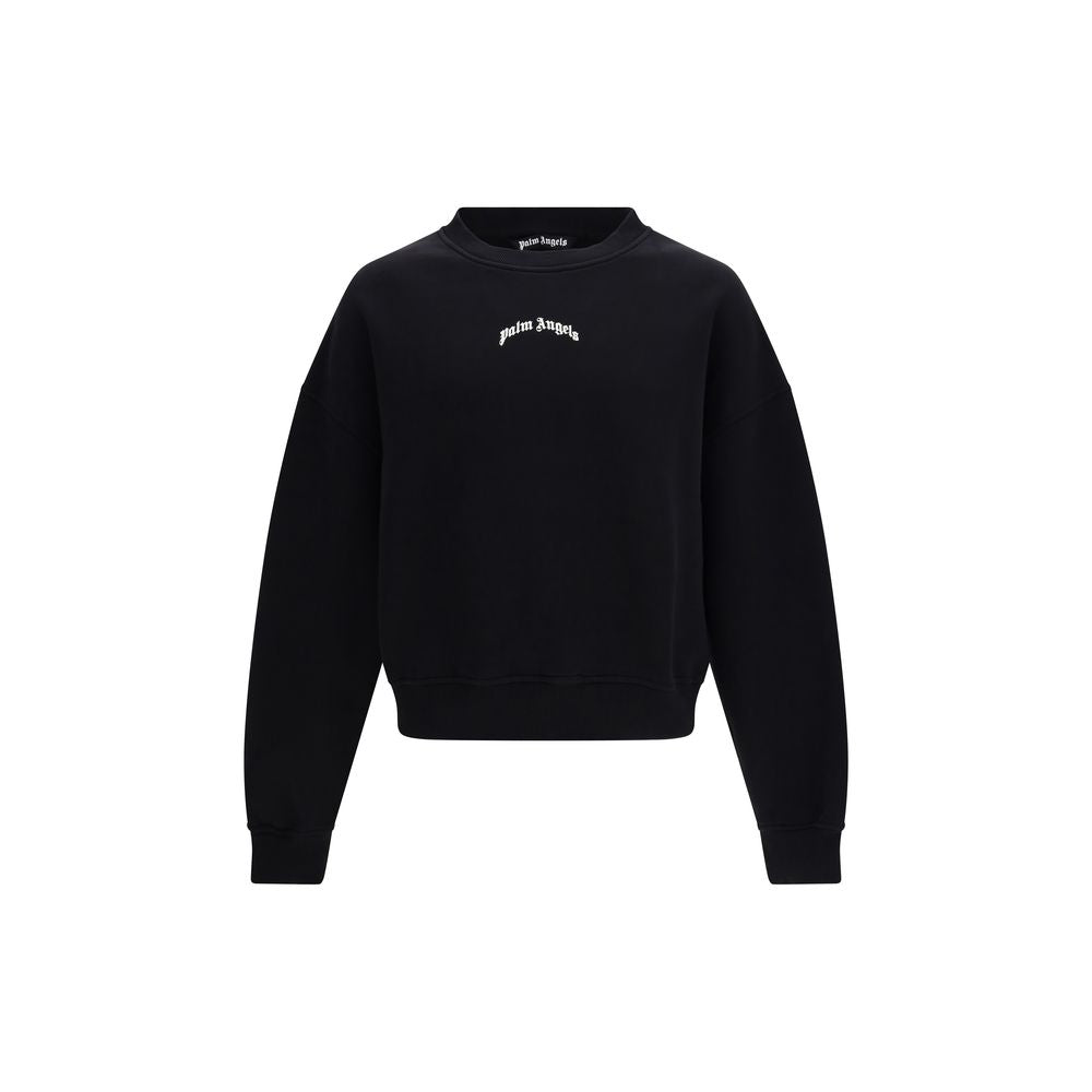Palm Angels Schwarzer Baumwoll-Sweatshirt