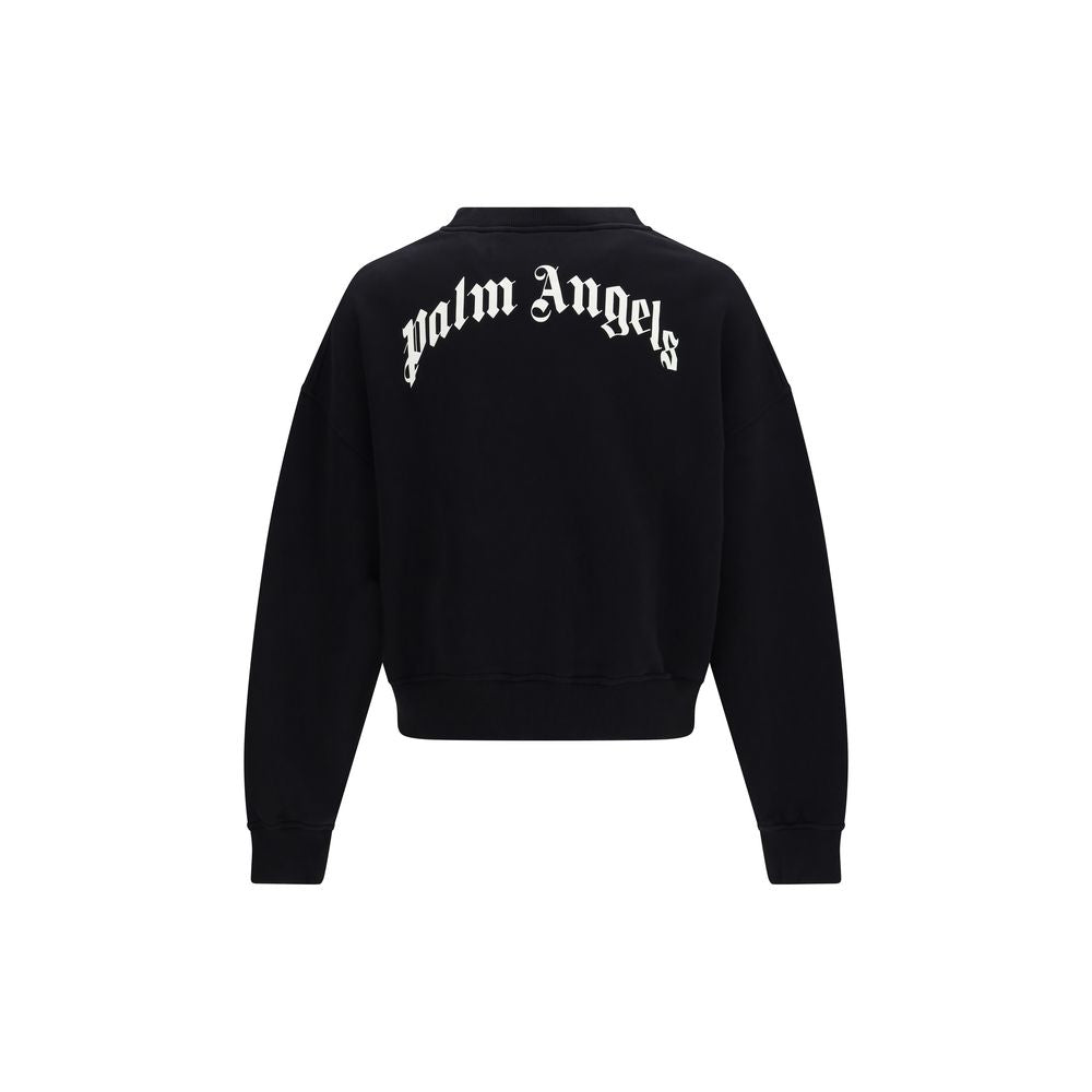 Palm Angels Schwarzer Baumwoll-Sweatshirt