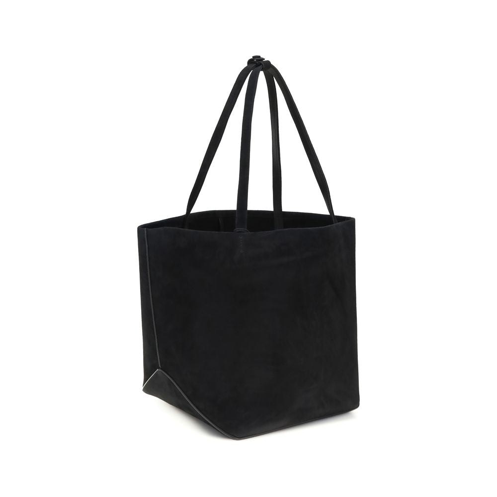 The Row Schwarze Lammleder Schultertasche Ovis Aries Aries