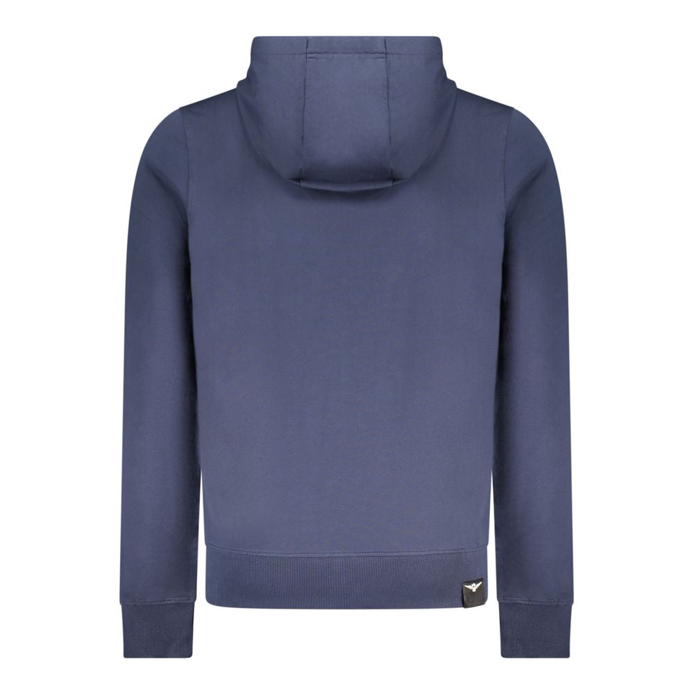 Accademia Militare Blauer Baumwoll-Kapuzenpullover für Herren