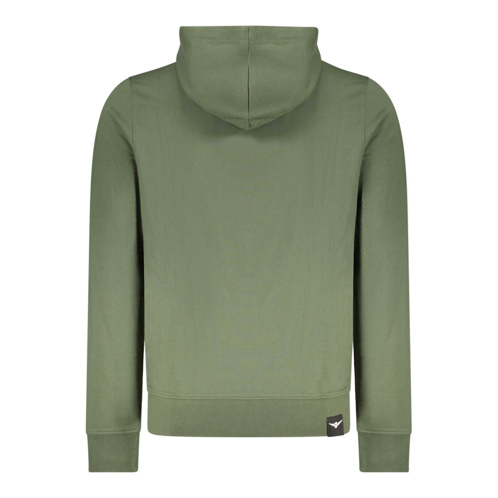 Accademia Militare Verde Baumwoll-Kapuzenpullover für Herren