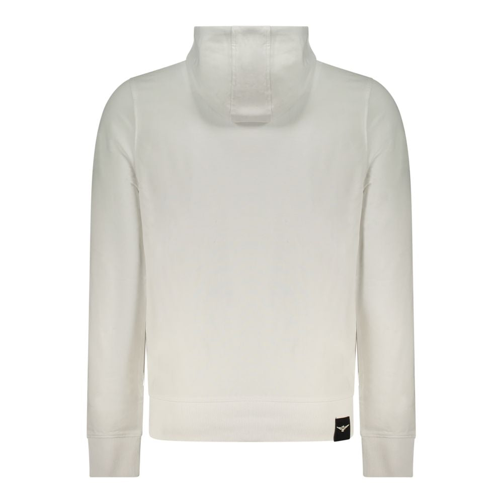 Accademia Militare Men's White Cotton Hoodie