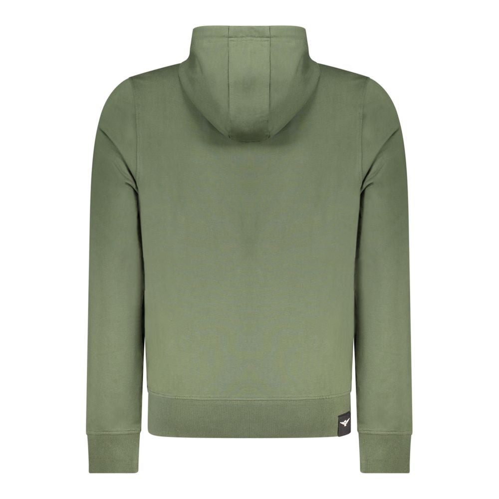 Accademia Militare Green Cotton Hoodie for Men