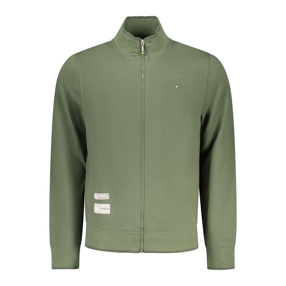 Accademia Militare Verde Baumwoll-Sweatshirt für Herren