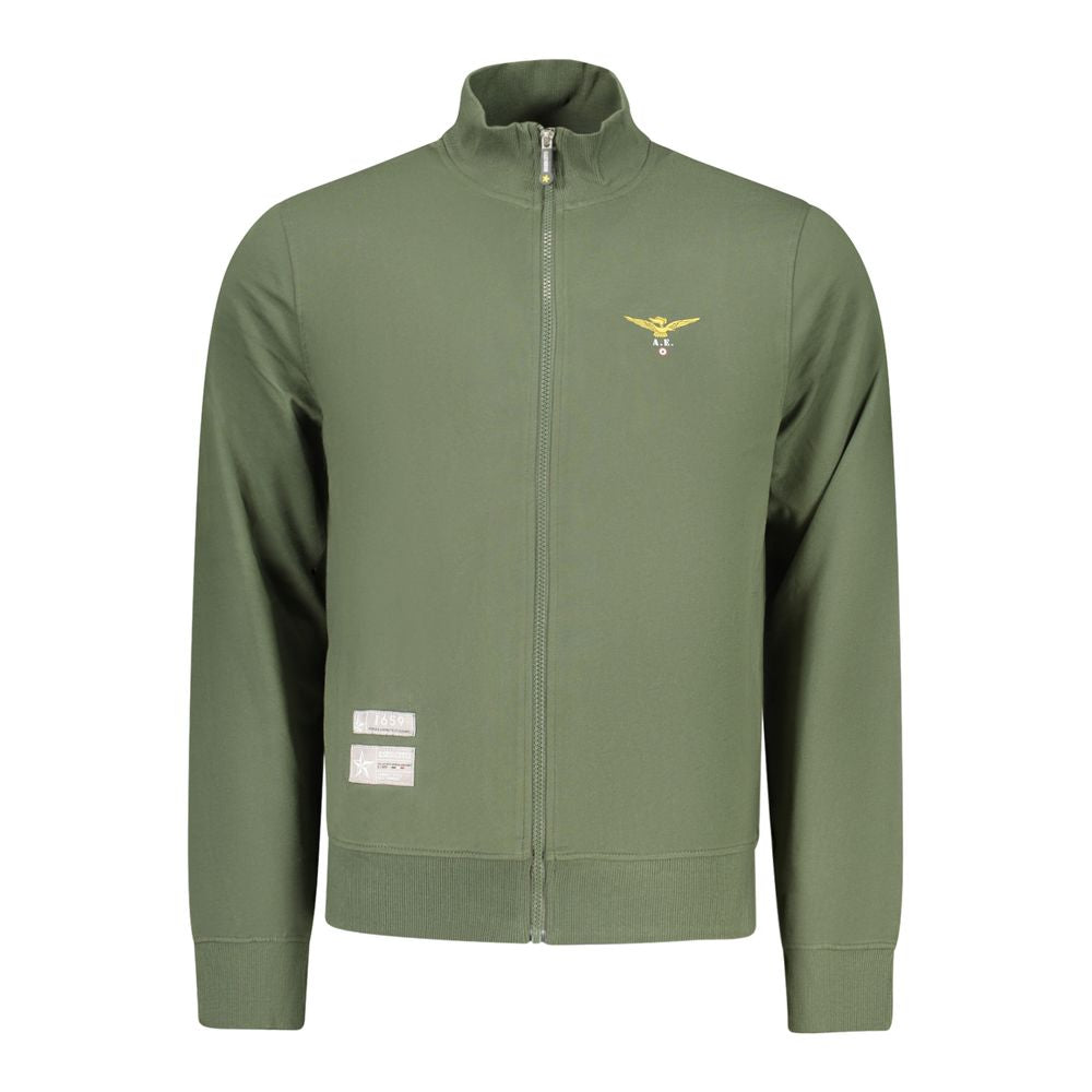 Accademia Militare Green Cotton Sweatshirt for Men