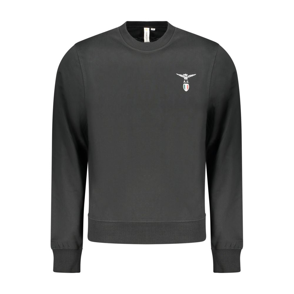 Accademia Militare Schwarzer Baumwoll-Sweatshirt