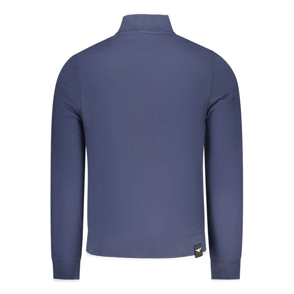 Accademia Militare Blue Cotton Sweatshirt for Men