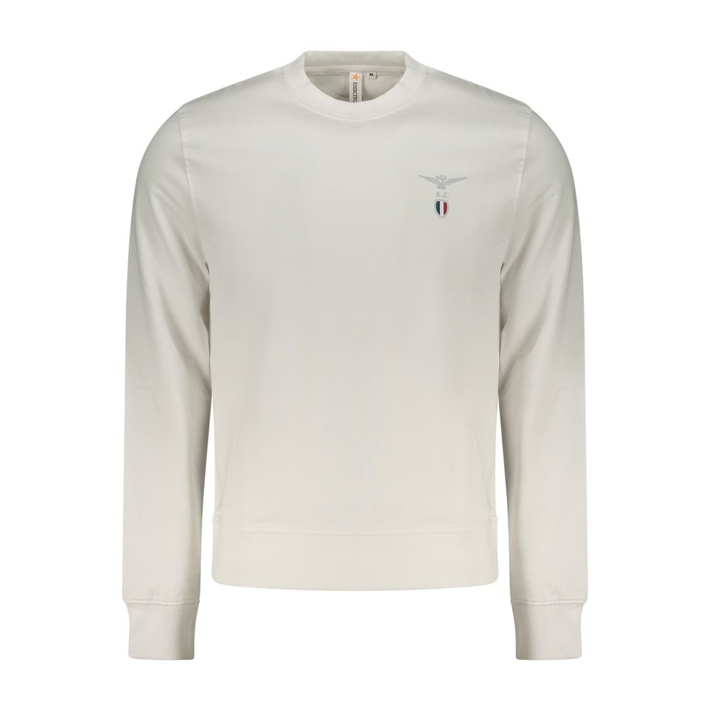 Accademia Militare Bianco Baumwoll-Sweatshirt für Herren