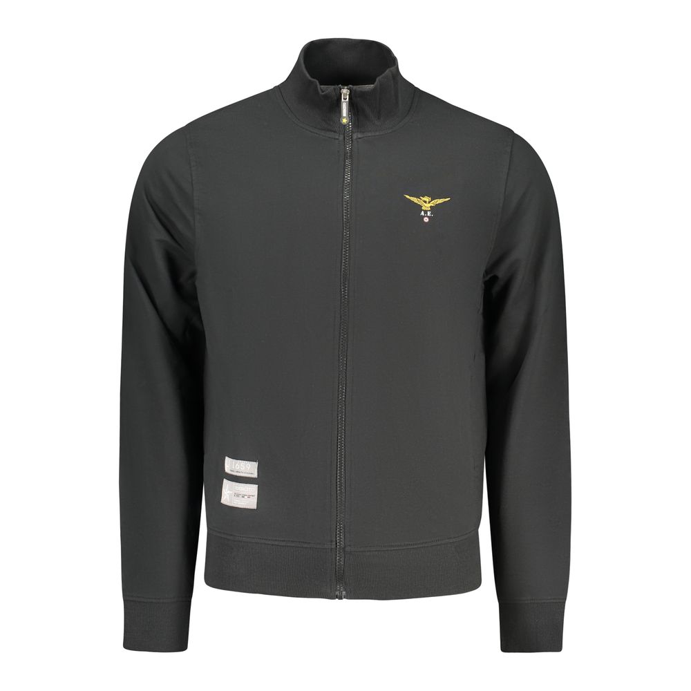 Accademia Militare Schwarzer Baumwoll-Herren-Sweatshirt