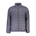 U.S. Grand Blaue Polyester-Jacke in voller Länge