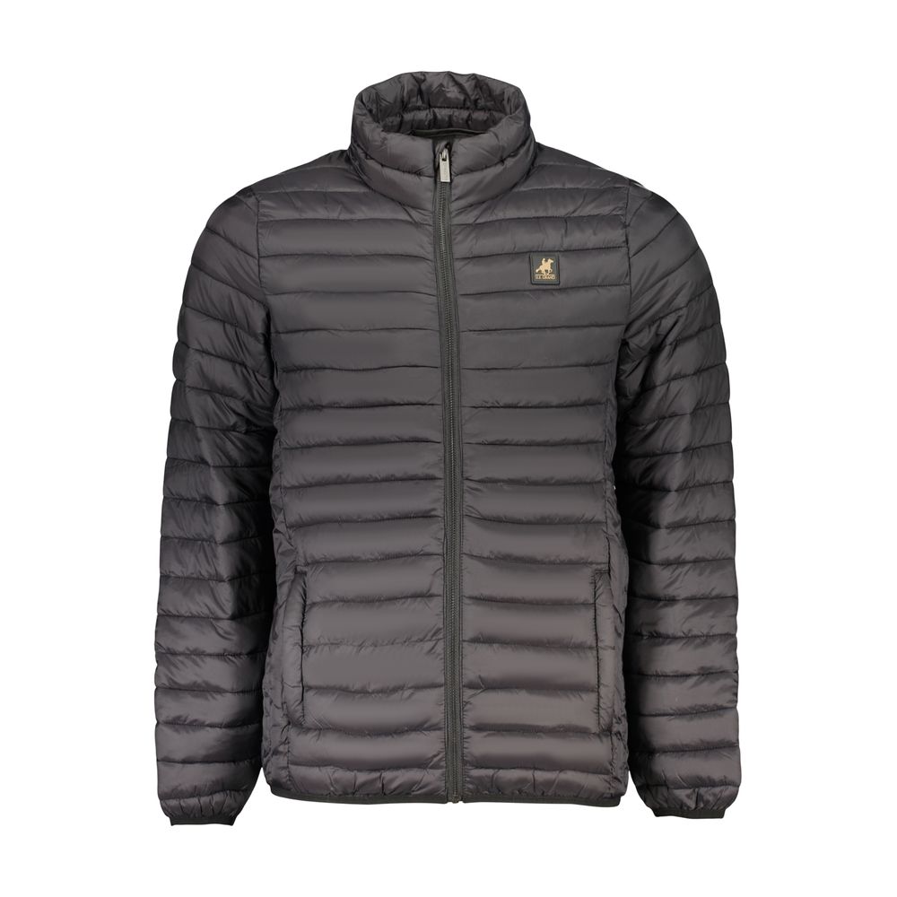 U.S. Grand Schwarze Herrenjacke aus Polyester