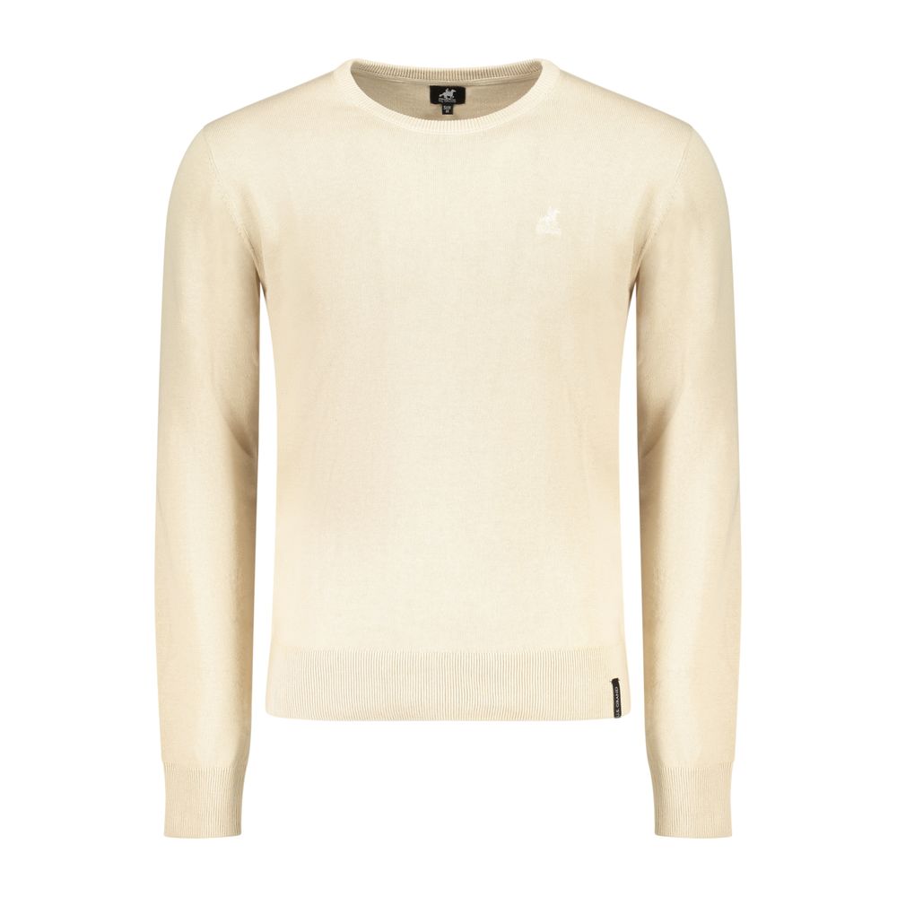 U.S. Grand Men's Beige Cotton Sweater