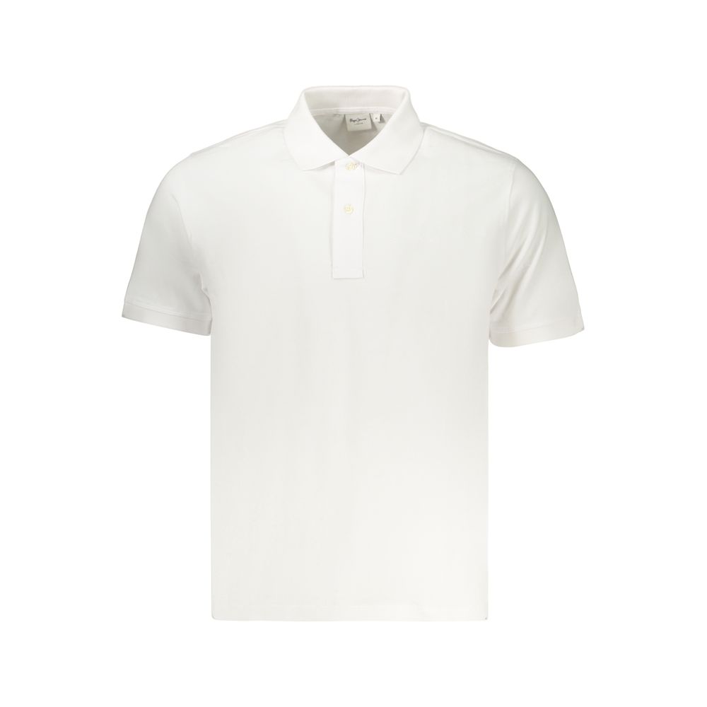 Pepe Jeans Weißes Poloshirt aus Baumwolle für Herren