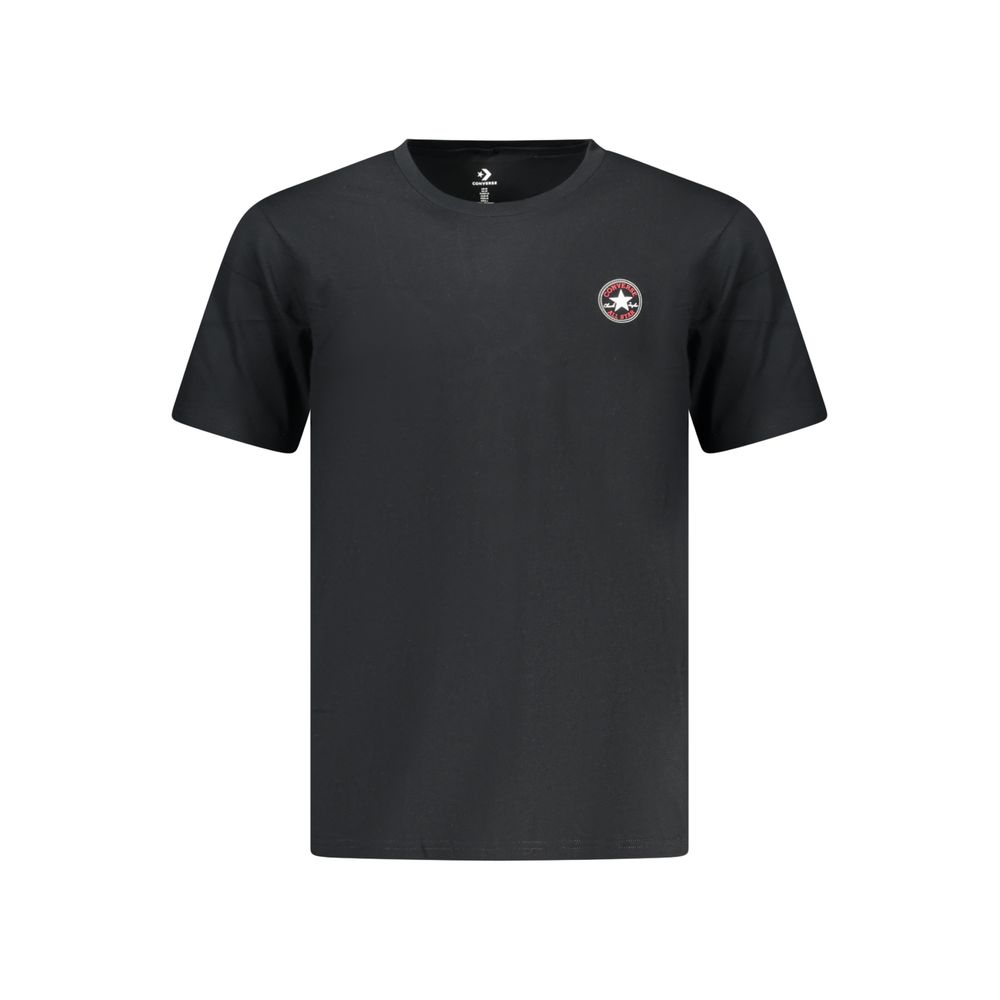 Converse Schwarzes Baumwoll-T-Shirt für Herren