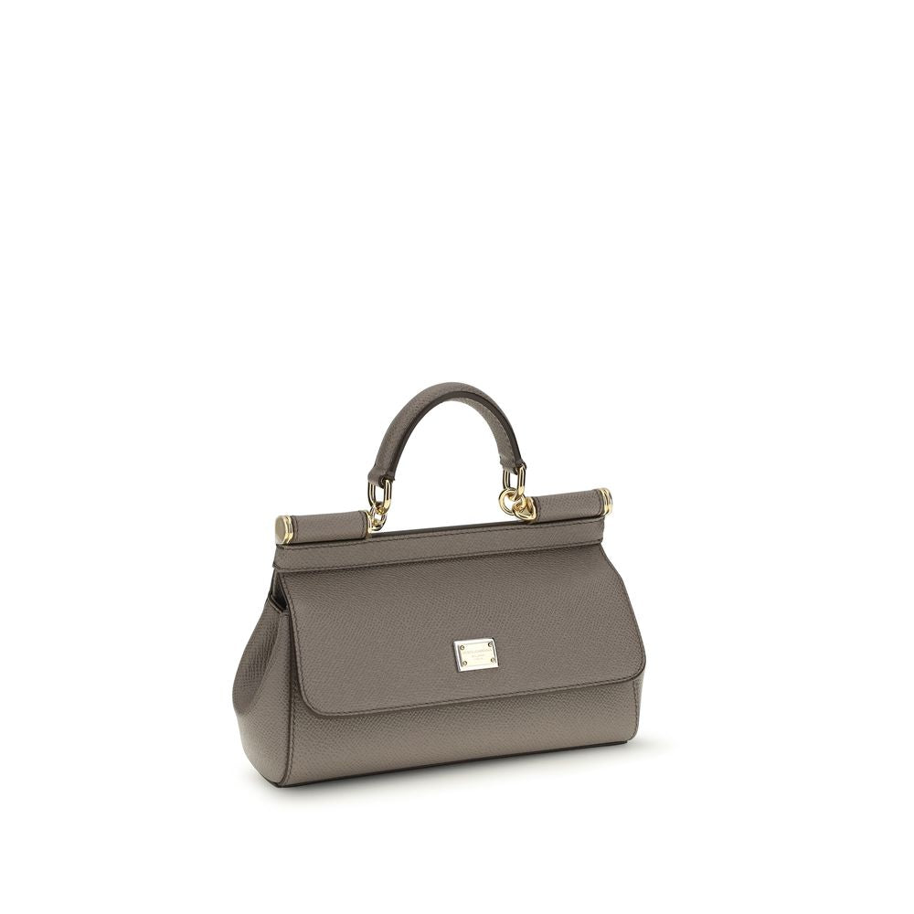 Dolce & Gabbana Braune Kalbsleder Bos Taurus Schultertasche