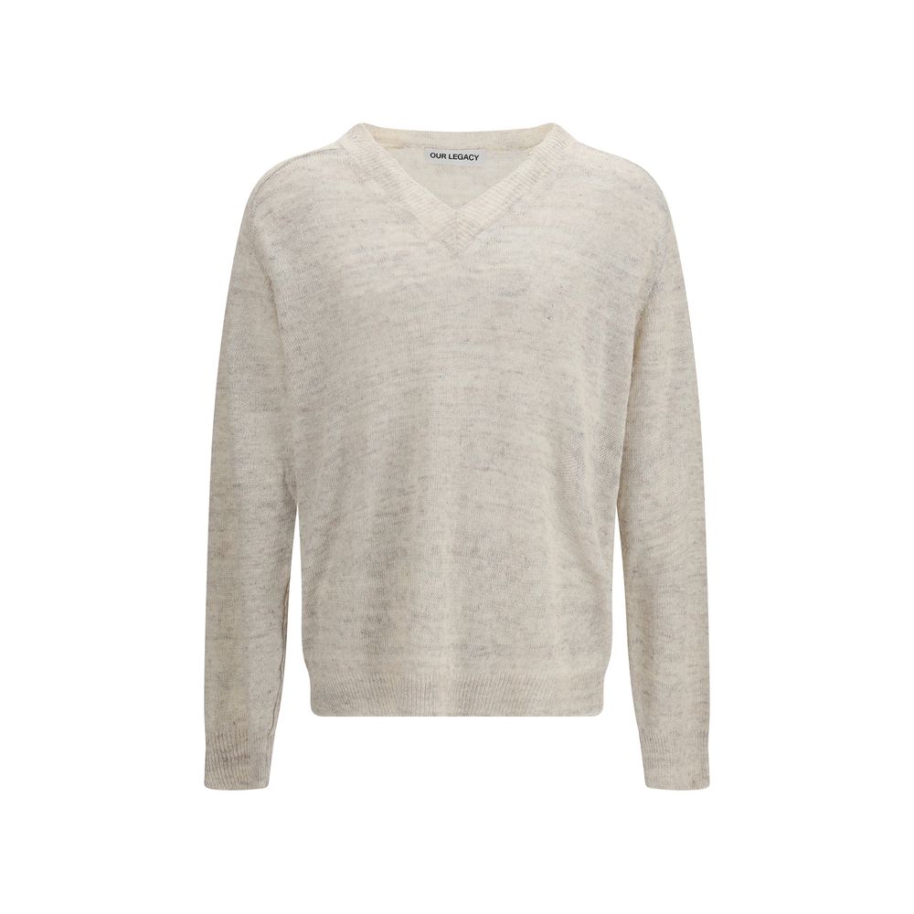 Our Legacy Beige Leinen Sweatshirt