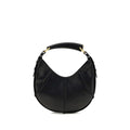 Saint Laurent Schwarze Bos Taurus Kalbsleder Schultertasche