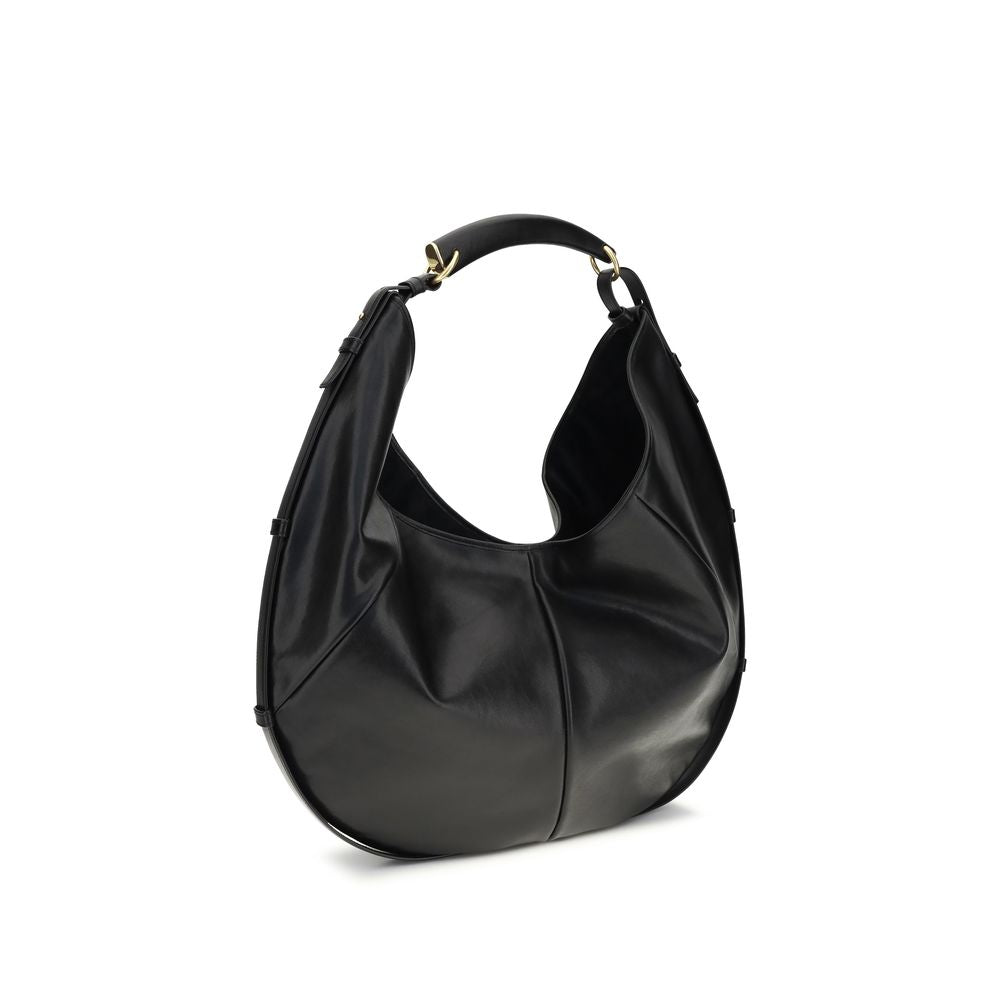 Saint Laurent Black Bos Taurus Calfskin Shoulder Bag