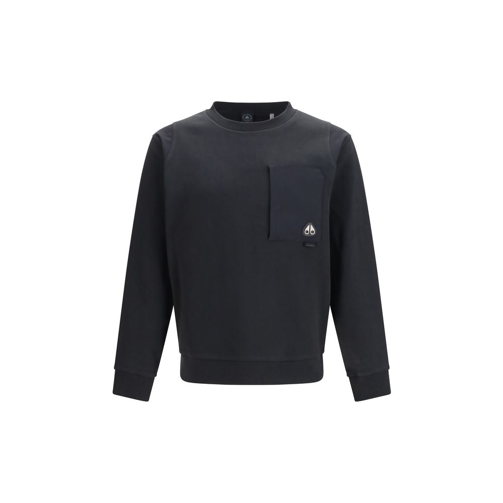 Moose Knuckles Schwarzer Baumwoll-Sweatshirt