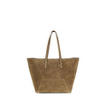 Brunello Cucinelli Beige Kalbsleder Bos Taurus Schultertasche