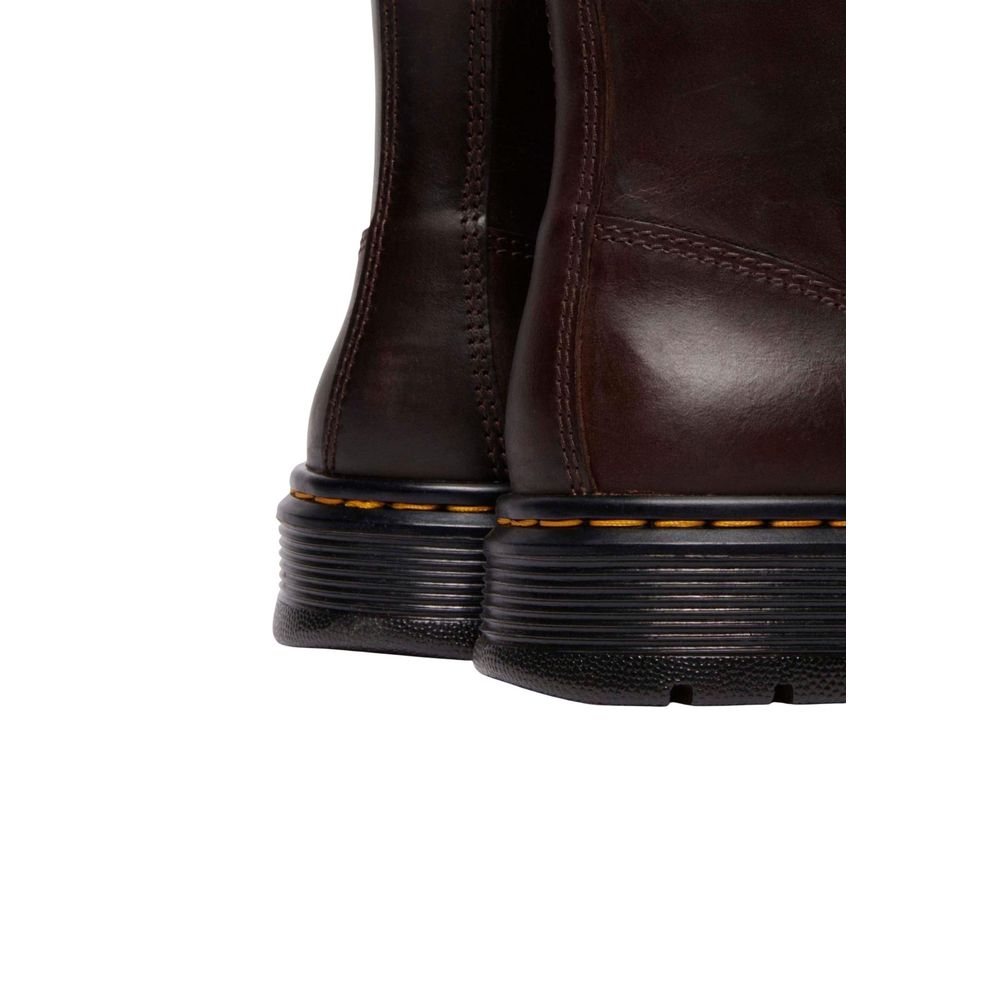 Dr. Martens Braune Leder-Sneaker im Athletic-Stil