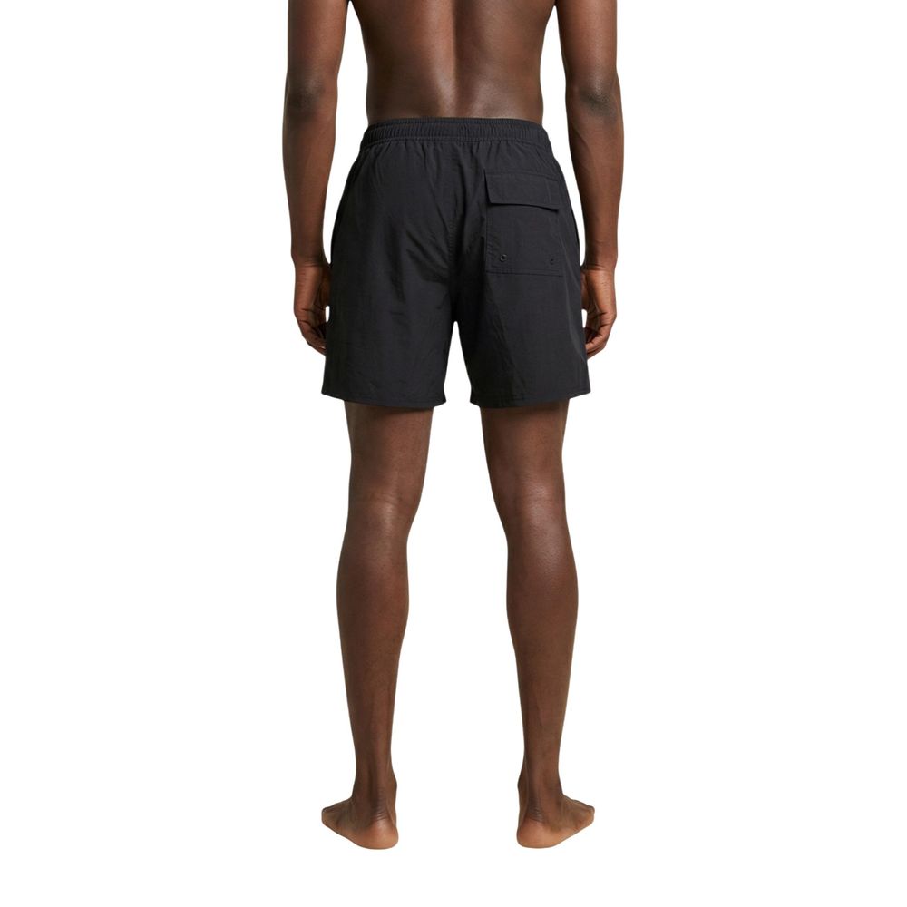 Lyle & Scott Schwarze Badeshorts aus Polyamid